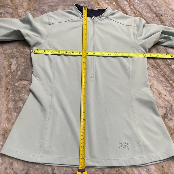 Arc'teryx Rho Lightweight Zip-Neck Base Layer Top - Women's Medium Pastel Blue - Picture 7 of 12